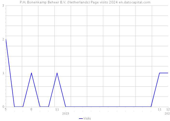 P.H. Bonenkamp Beheer B.V. (Netherlands) Page visits 2024 