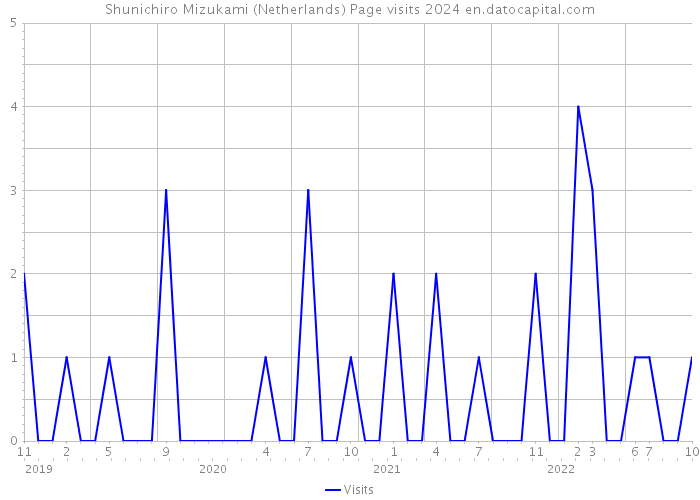 Shunichiro Mizukami (Netherlands) Page visits 2024 
