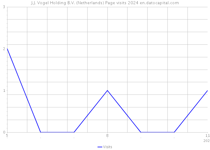 J.J. Vogel Holding B.V. (Netherlands) Page visits 2024 
