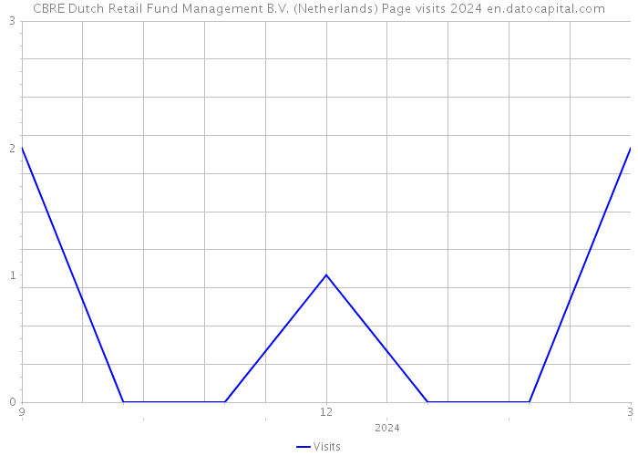 CBRE Dutch Retail Fund Management B.V. (Netherlands) Page visits 2024 
