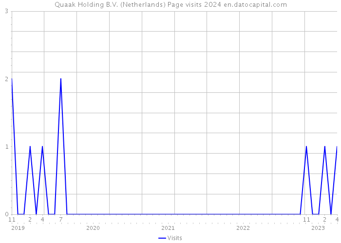 Quaak Holding B.V. (Netherlands) Page visits 2024 