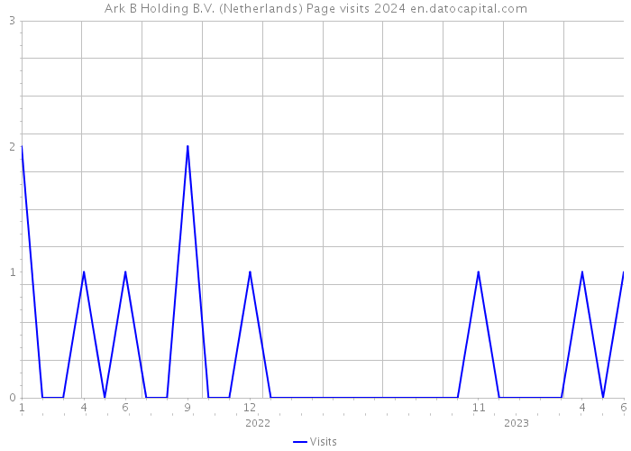 Ark B Holding B.V. (Netherlands) Page visits 2024 