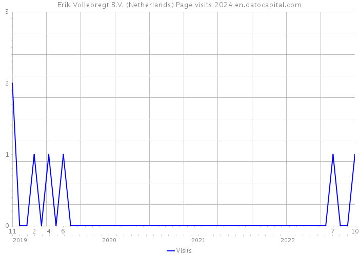 Erik Vollebregt B.V. (Netherlands) Page visits 2024 