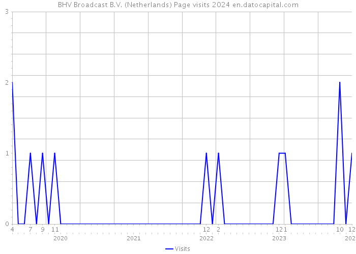 BHV Broadcast B.V. (Netherlands) Page visits 2024 