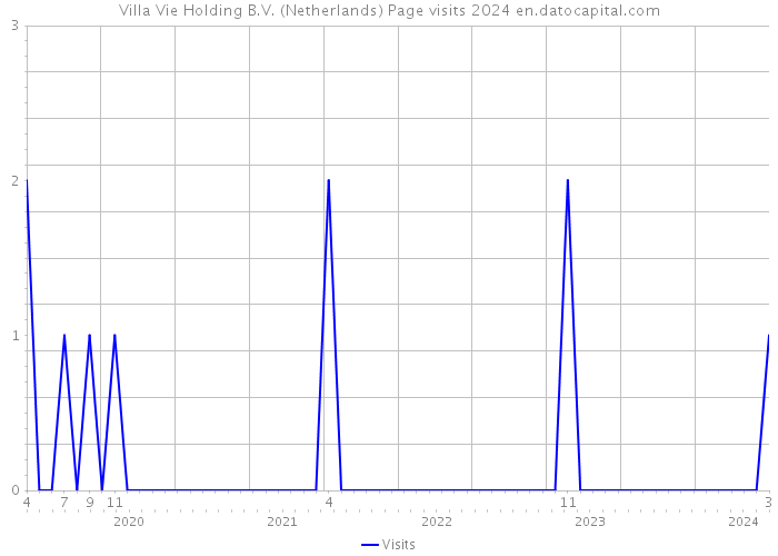 Villa Vie Holding B.V. (Netherlands) Page visits 2024 