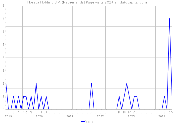 Horeca Holding B.V. (Netherlands) Page visits 2024 