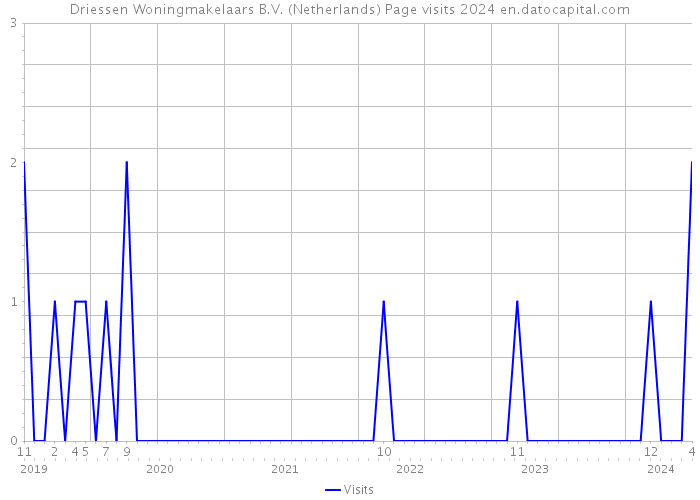 Driessen Woningmakelaars B.V. (Netherlands) Page visits 2024 