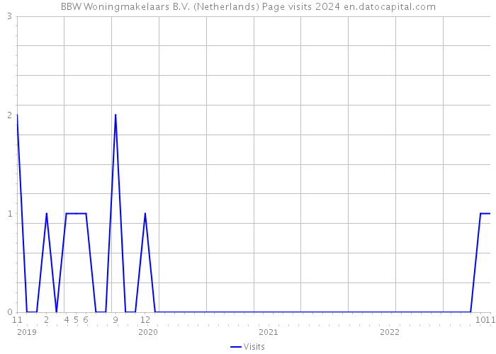 BBW Woningmakelaars B.V. (Netherlands) Page visits 2024 