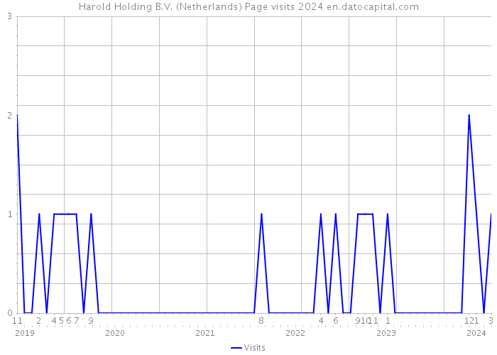 Harold Holding B.V. (Netherlands) Page visits 2024 