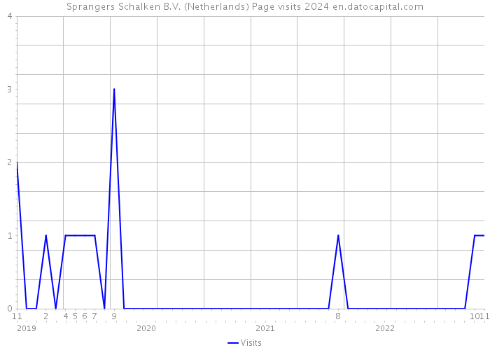 Sprangers Schalken B.V. (Netherlands) Page visits 2024 