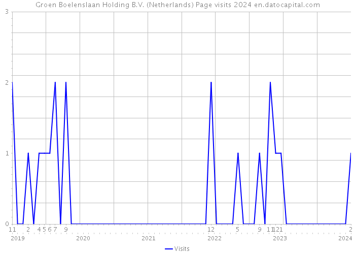 Groen Boelenslaan Holding B.V. (Netherlands) Page visits 2024 