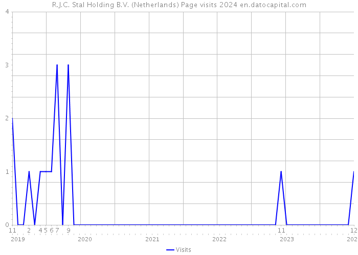 R.J.C. Stal Holding B.V. (Netherlands) Page visits 2024 