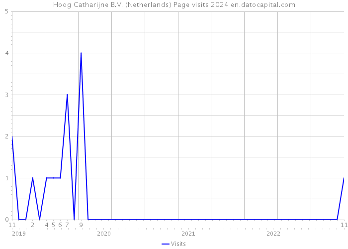 Hoog Catharijne B.V. (Netherlands) Page visits 2024 