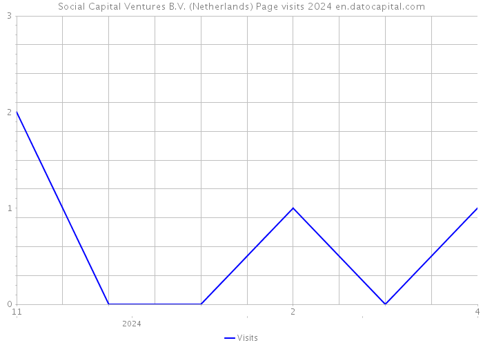 Social Capital Ventures B.V. (Netherlands) Page visits 2024 