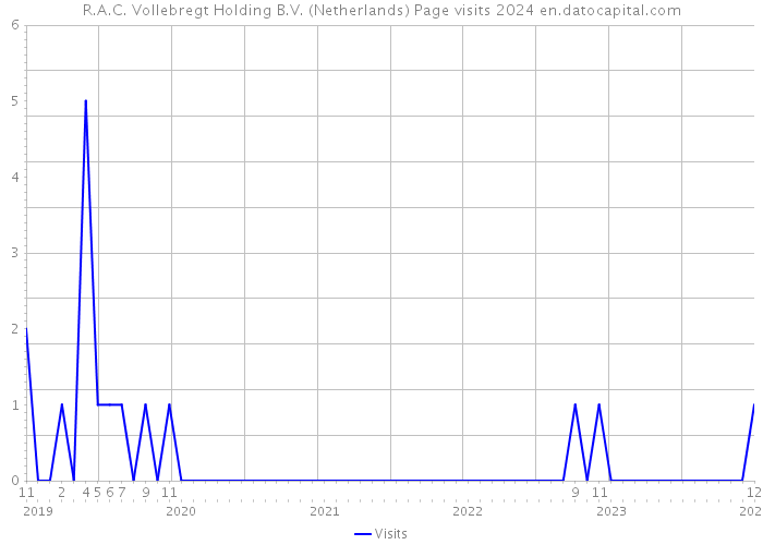 R.A.C. Vollebregt Holding B.V. (Netherlands) Page visits 2024 