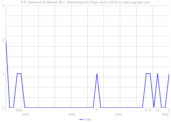 P.R. Semmelink Beheer B.V. (Netherlands) Page visits 2024 