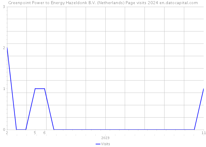 Greenpoint Power to Energy Hazeldonk B.V. (Netherlands) Page visits 2024 