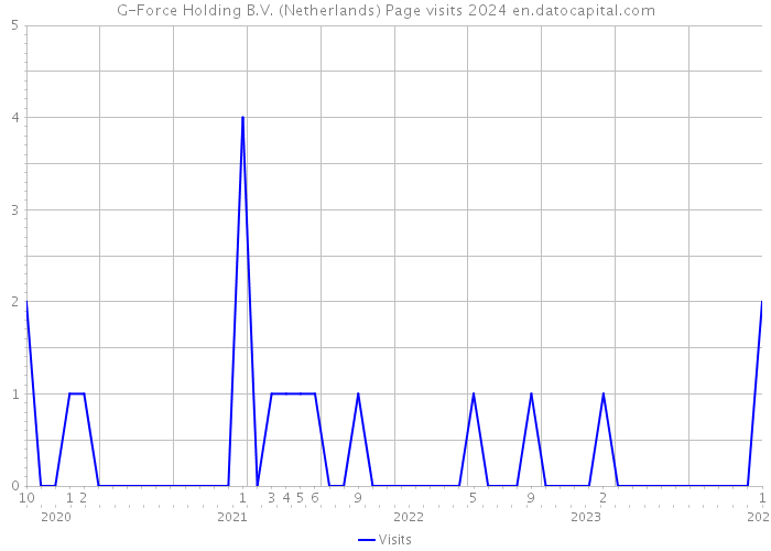 G-Force Holding B.V. (Netherlands) Page visits 2024 