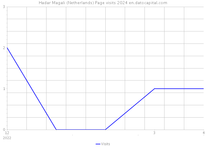 Hadar Magali (Netherlands) Page visits 2024 