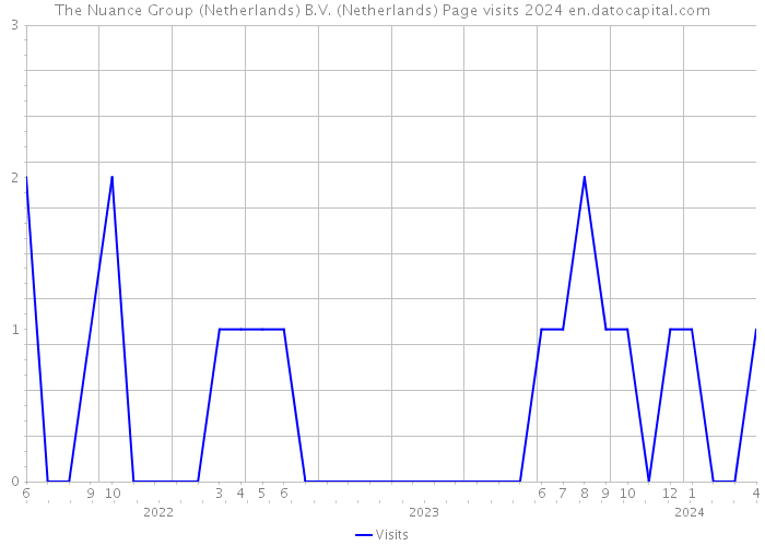 The Nuance Group (Netherlands) B.V. (Netherlands) Page visits 2024 