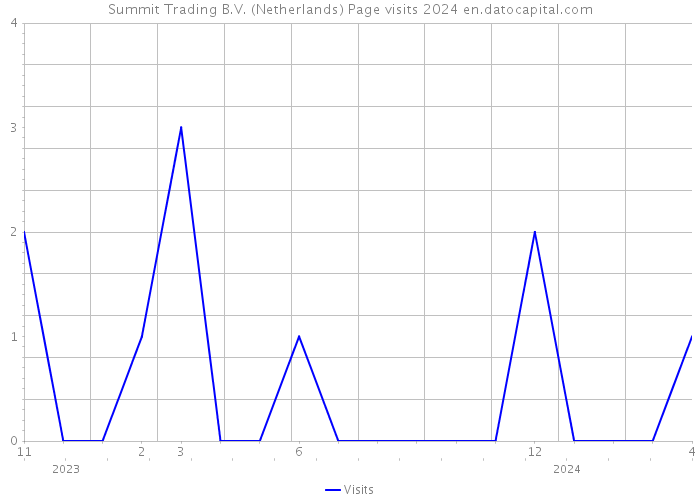 Summit Trading B.V. (Netherlands) Page visits 2024 