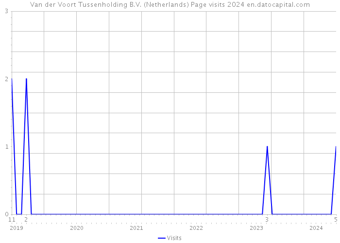 Van der Voort Tussenholding B.V. (Netherlands) Page visits 2024 