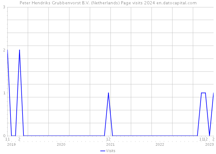 Peter Hendriks Grubbenvorst B.V. (Netherlands) Page visits 2024 
