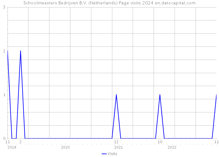 Schoolmeesters Bedrijven B.V. (Netherlands) Page visits 2024 