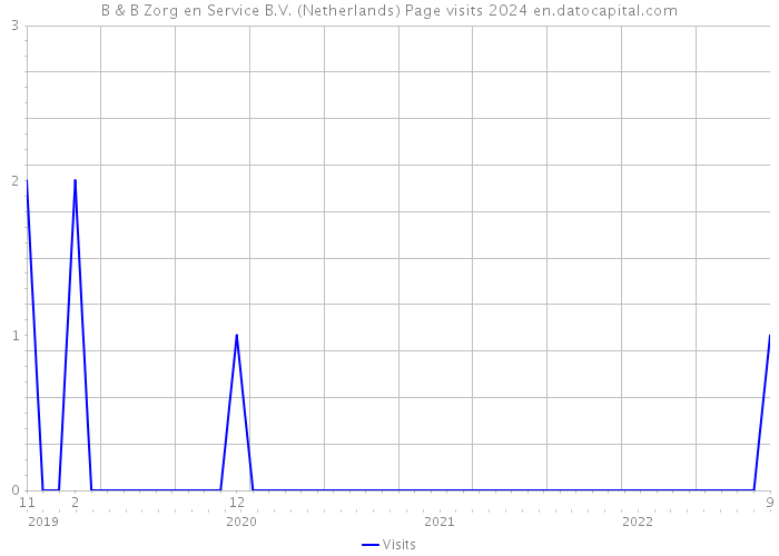 B & B Zorg en Service B.V. (Netherlands) Page visits 2024 
