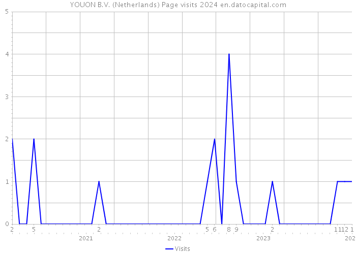 YOUON B.V. (Netherlands) Page visits 2024 