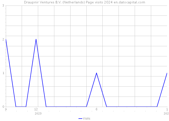 Draupnir Ventures B.V. (Netherlands) Page visits 2024 