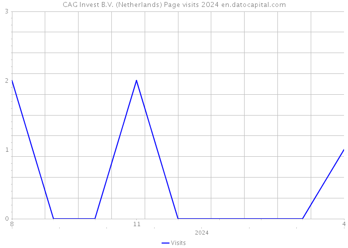 CAG Invest B.V. (Netherlands) Page visits 2024 