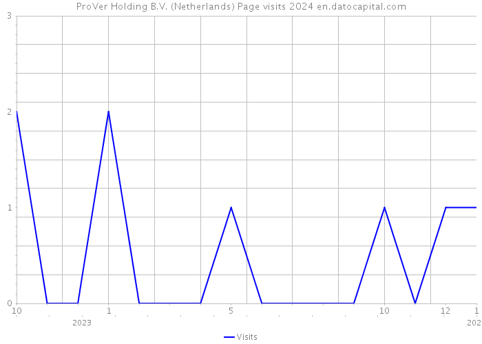 ProVer Holding B.V. (Netherlands) Page visits 2024 