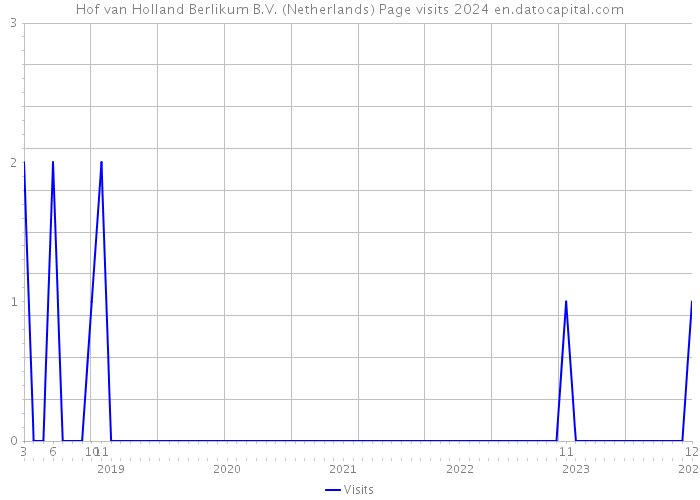 Hof van Holland Berlikum B.V. (Netherlands) Page visits 2024 