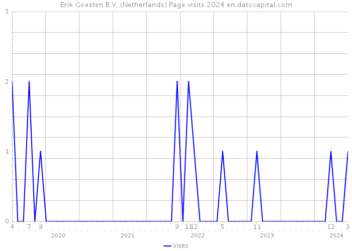 Erik Goesten B.V. (Netherlands) Page visits 2024 
