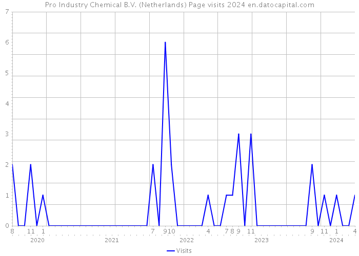 Pro Industry Chemical B.V. (Netherlands) Page visits 2024 