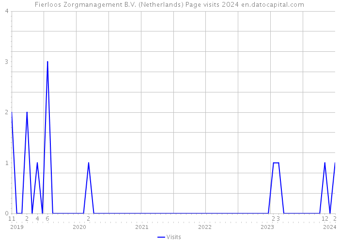 Fierloos Zorgmanagement B.V. (Netherlands) Page visits 2024 