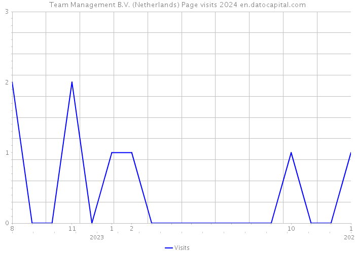 Team Management B.V. (Netherlands) Page visits 2024 