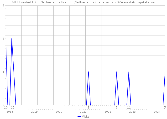 NIIT Limited UK - Netherlands Branch (Netherlands) Page visits 2024 