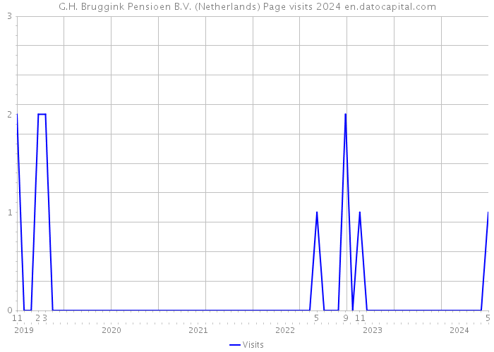 G.H. Bruggink Pensioen B.V. (Netherlands) Page visits 2024 