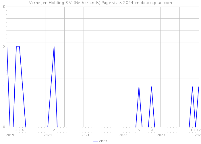 Verheijen Holding B.V. (Netherlands) Page visits 2024 