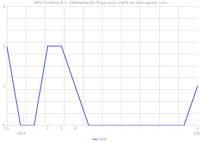 MRO Holding B.V. (Netherlands) Page visits 2024 