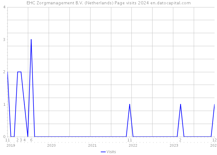 EHC Zorgmanagement B.V. (Netherlands) Page visits 2024 