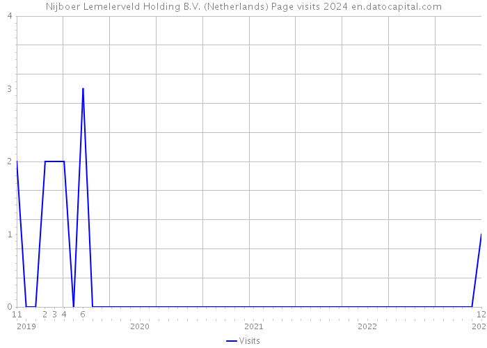 Nijboer Lemelerveld Holding B.V. (Netherlands) Page visits 2024 