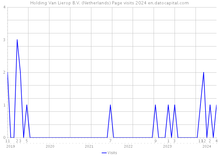 Holding Van Lierop B.V. (Netherlands) Page visits 2024 