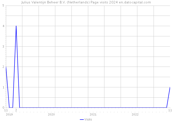 Julius Valentijn Beheer B.V. (Netherlands) Page visits 2024 