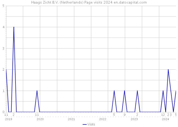 Haags Zicht B.V. (Netherlands) Page visits 2024 
