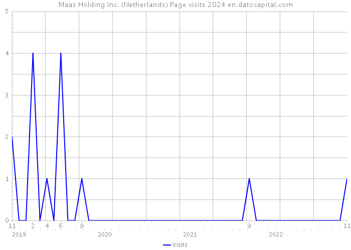 Maas Holding Inc. (Netherlands) Page visits 2024 