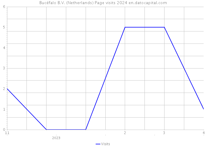 Bucéfalo B.V. (Netherlands) Page visits 2024 