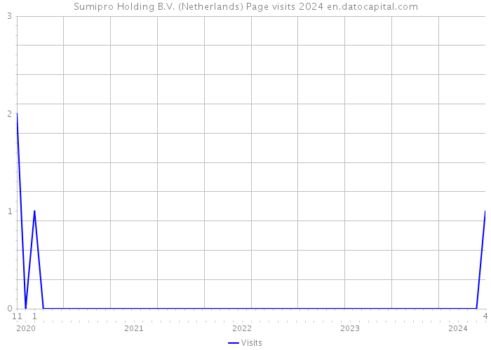 Sumipro Holding B.V. (Netherlands) Page visits 2024 